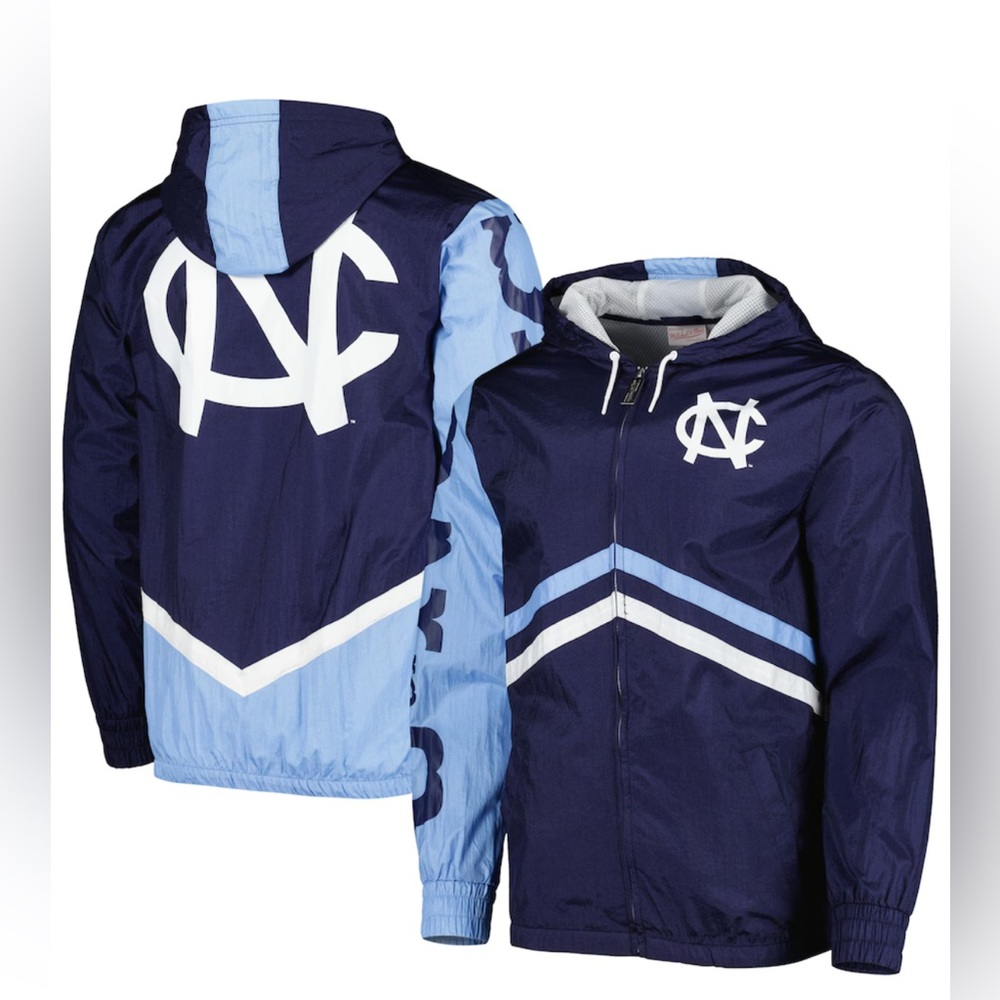 Men's Navy North Carolina Tar Heels Undeniable Full-Zip Windbreaker Jacket, 2XL